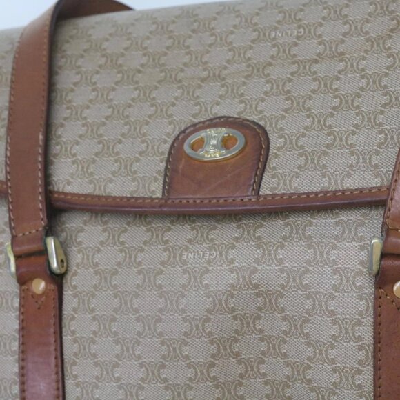 CELINE Macadam Canvas Shoulder Bag Beige Auth - Picture 11 of 16